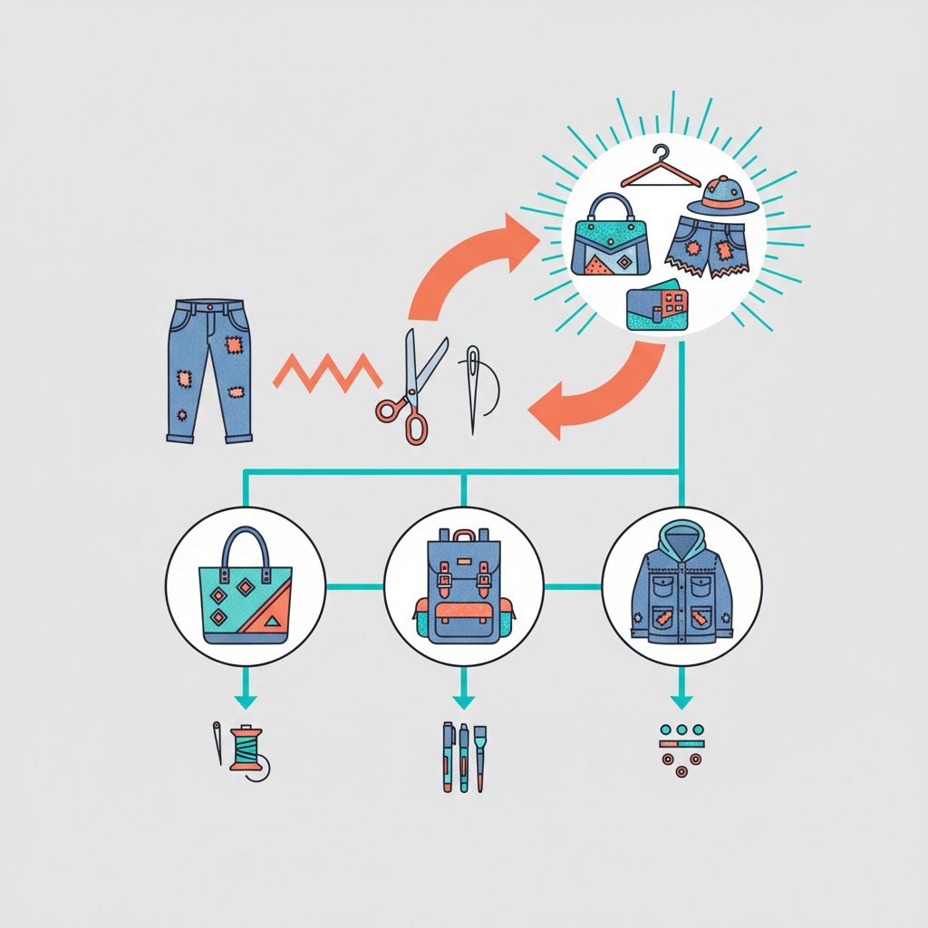 Апсайклинг: как подарить вторую жизнь старым джинсам и сделать их трендовыми