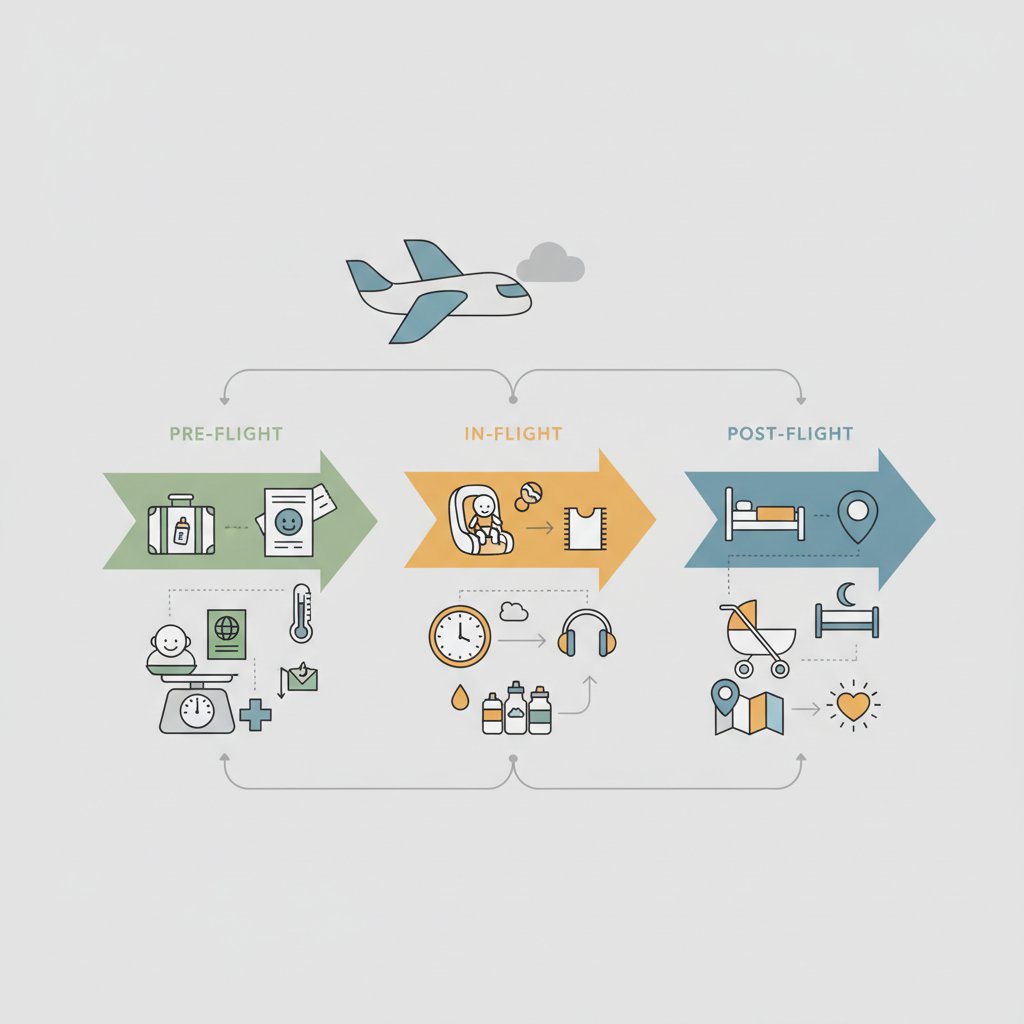 Путешествия с младенцем: полный чек-лист вещей для комфортного путешествия самолетом