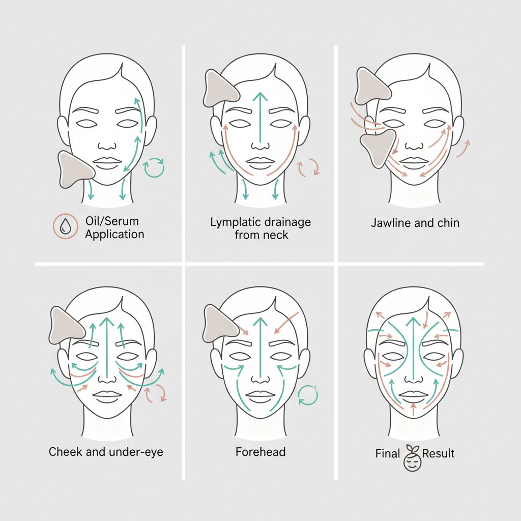 Массаж Гуаша дома: пошаговый гайд для идеального лимфодренажа лица