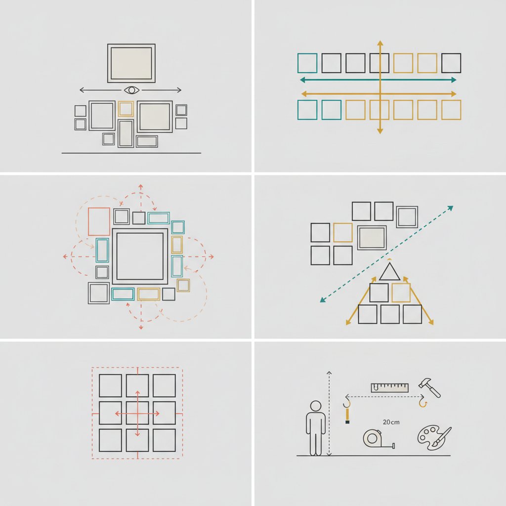Искусство галереи дома: как правильно развесить картины и постеры на пустой стене