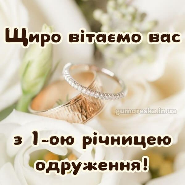 перший рік весілля