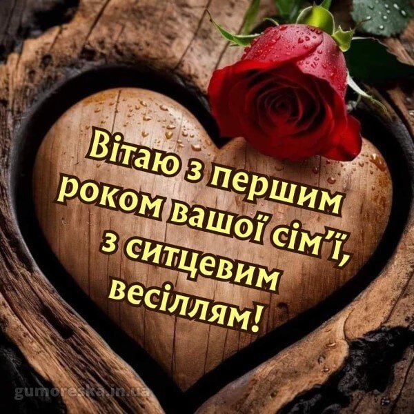 перший рік весілля