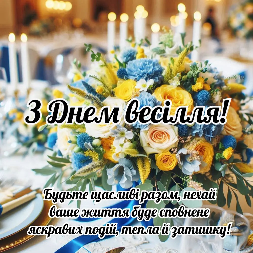 поздоровлення з днем весілля