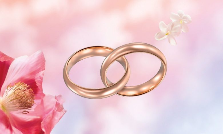 розовая свадьба