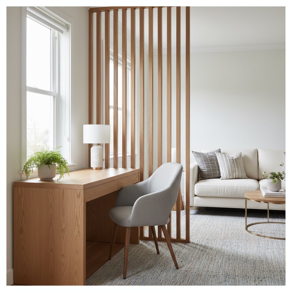 Разумное зонирование: как обустроить рабочее место в гостиной, не теряя уюта