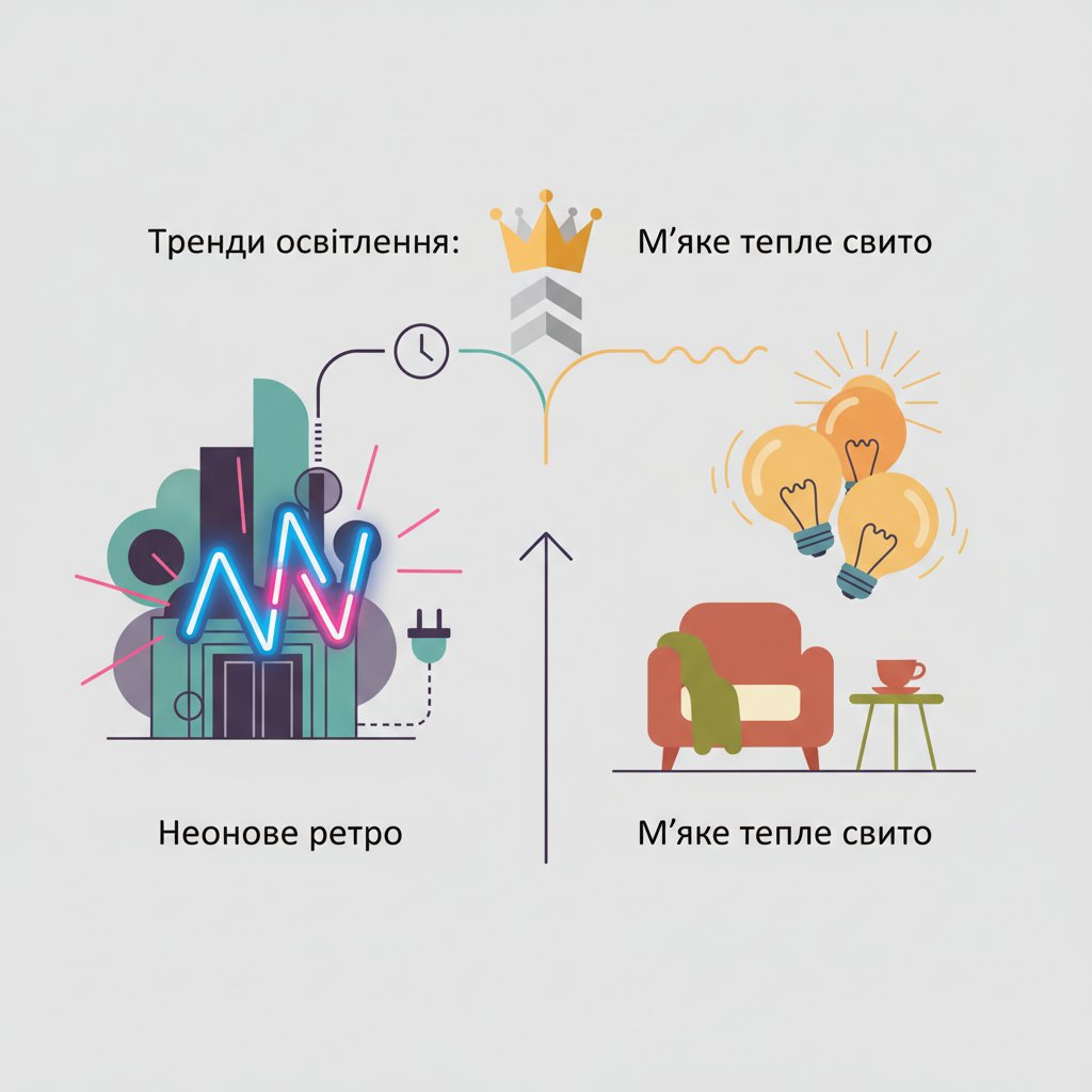 Тренды освещения: почему «неоновое ретро» и мягкий теплый свет - главные хиты сезона