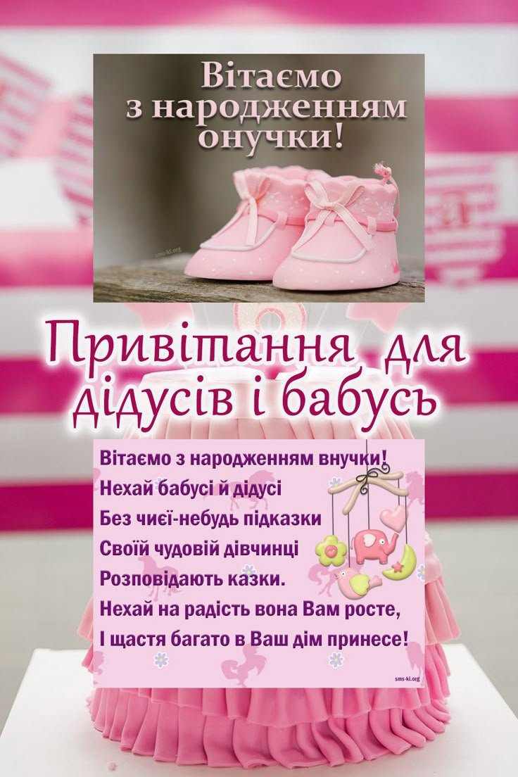 вітання бабусі з днем народженням онучки